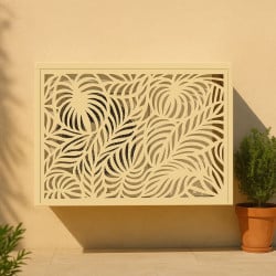 Cache climatiseur extérieur en acier galvanisé décoratif 105x90 cm