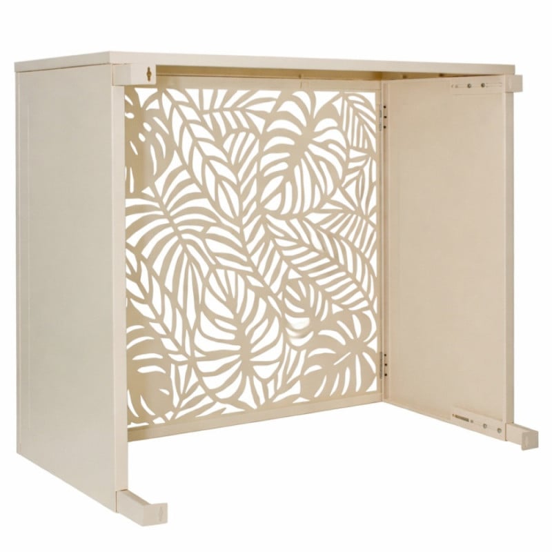 Cache climatiseur extérieur en acier galvanisé décoratif 105x90 cm