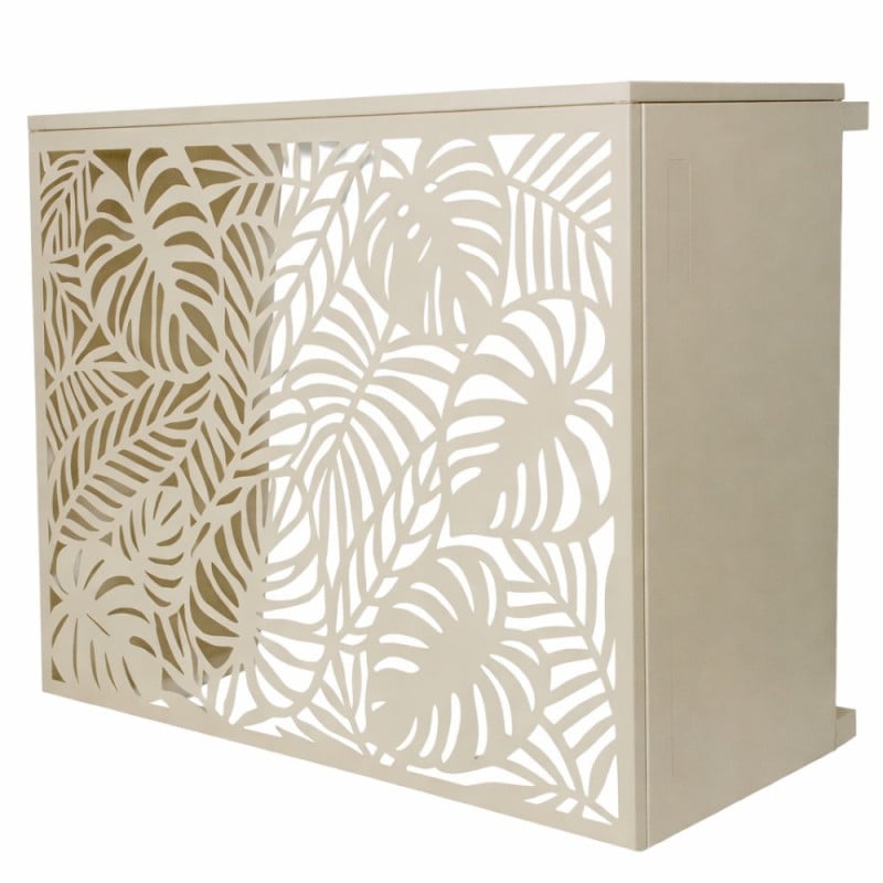 Cache climatiseur extérieur en acier galvanisé décoratif 105x90 cm