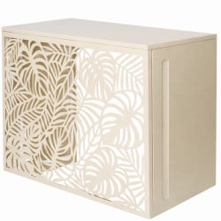 Cache climatiseur extérieur en acier galvanisé décoratif 105x90 cm