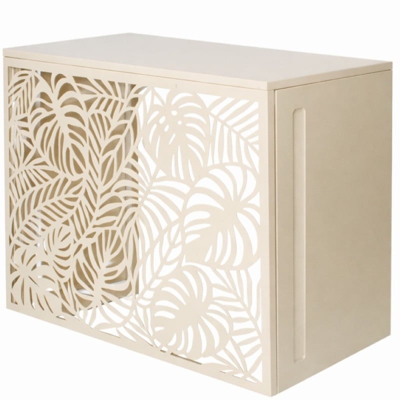 Cache climatiseur extérieur en acier galvanisé décoratif 105x90 cm