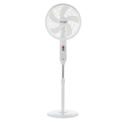 Ventilateur sur pied solaire et électrique 2-en-1 Ø41 cm