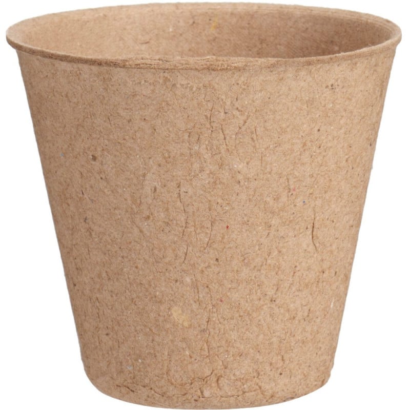 Pots pour semis 8 cm en fibre végétale compostable - x12