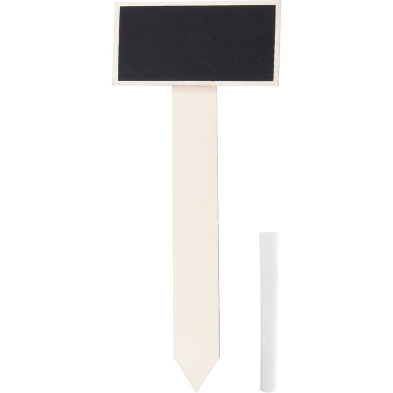 Étiquettes potager à planter avec craie lot de 4 – étiquettes jardin ardoise