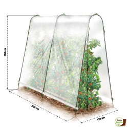 Lot de 2 serres à tomates avec bâche