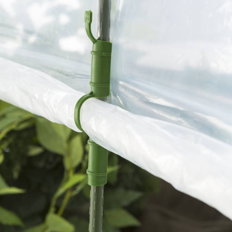 Lot de 2 serres à tomates avec bâche