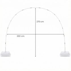 Kit arche à ballons 270 x 300 cm 87 pièces - set complet avec 2 supports de tabl