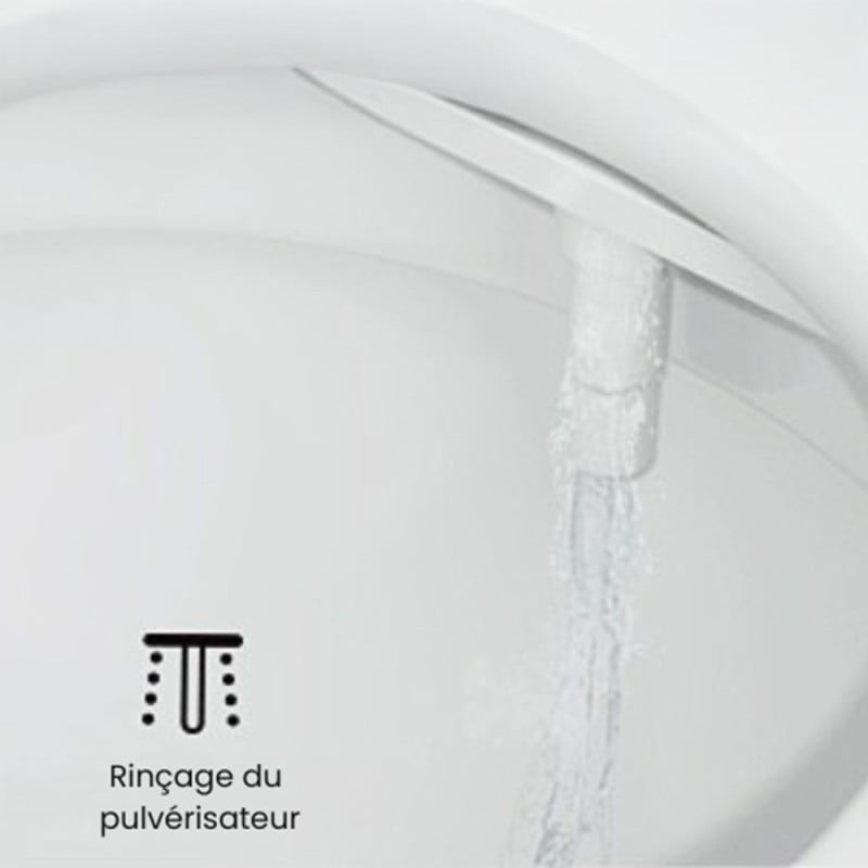 Kit bidet WC japonais sans électricité avec buse autonettoyante