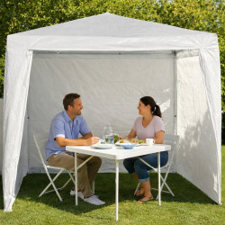 Mur tonnelle 3x3 porte | Chapiteau jardin