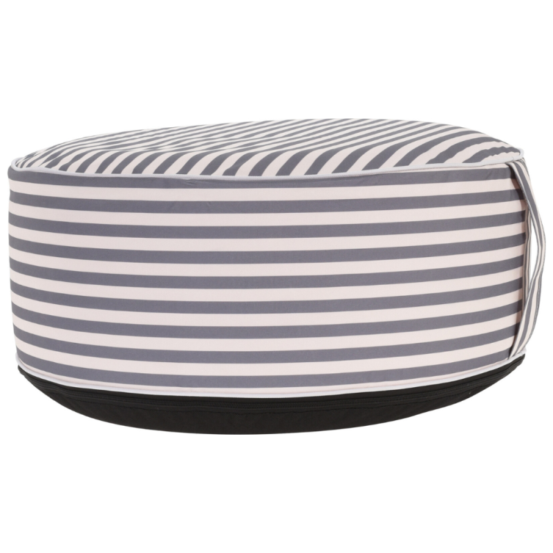 Pouf extérieur gonflable rond déhoussable ⌀ 50 cm