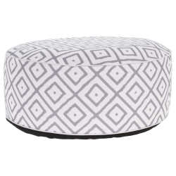 Pouf extérieur gonflable rond déhoussable ⌀ 50 cm