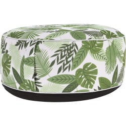 Pouf extérieur gonflable rond déhoussable ⌀ 50 cm