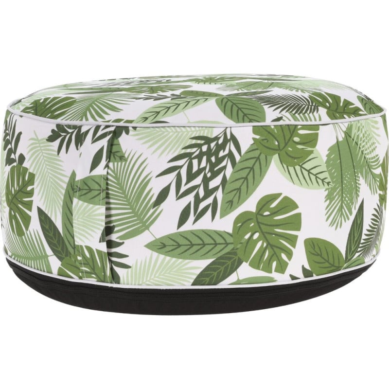 Pouf extérieur gonflable rond déhoussable ⌀ 50 cm