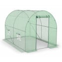 Serre tunnel de jardin 6M² avec bâche renforcée
