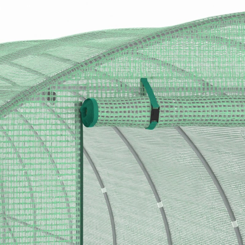 Serre tunnel 24m² bâche renforcée - Jardin