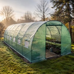 Serre tunnel 24m² bâche renforcée - Jardin