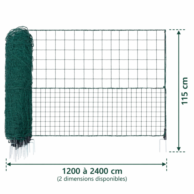 Filet pour poules 12m ou 24m - Enclos volaille
