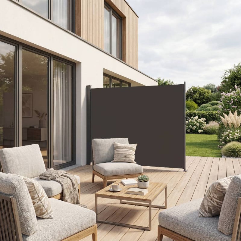 Paravent extérieur rétractable 2,5 x 1,6 m | TERRE JARDIN