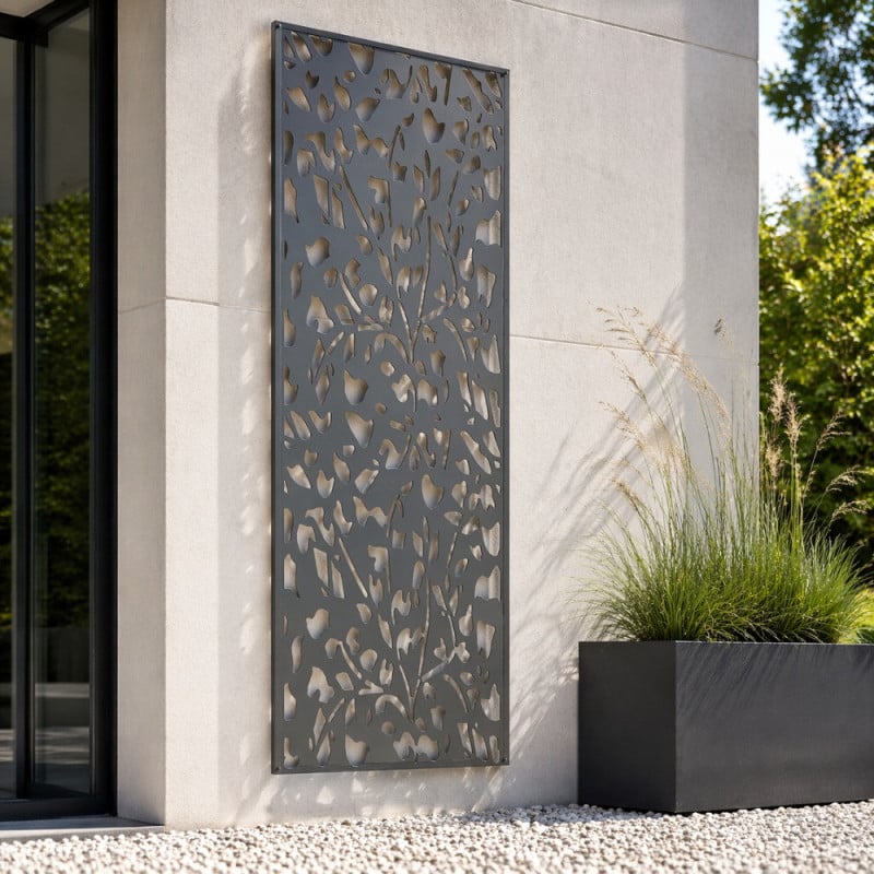 Panneau décoratif extérieur métal 160x60 cm