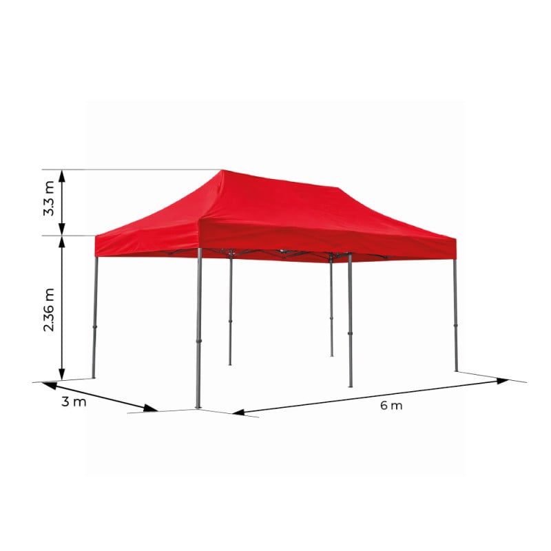 Tonnelle pliante 3x6 professionnelle - Barnum