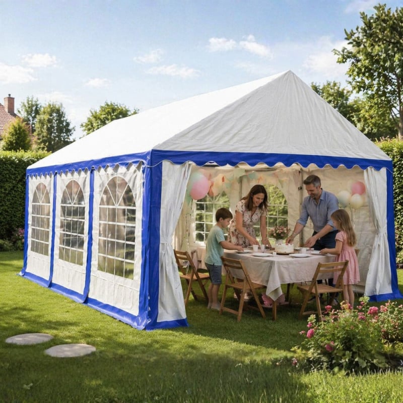 Tente réception 4x6m avec murs | Barnum étanche