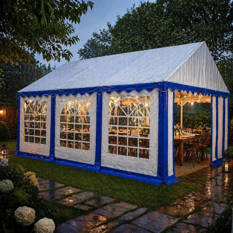 Tente réception 4x6m avec murs | Barnum étanche