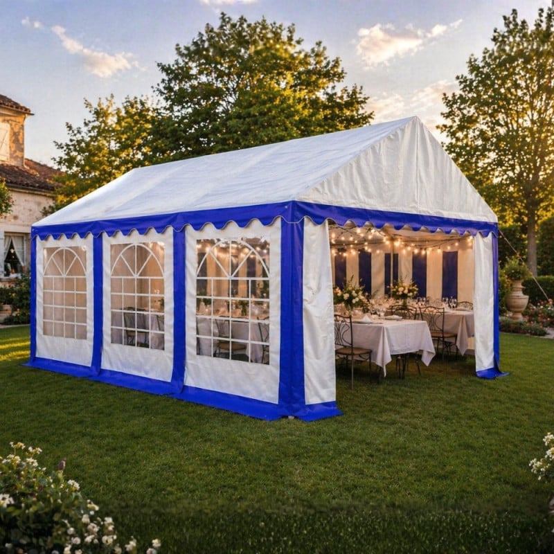 Tente réception 4x6m avec murs | Barnum étanche