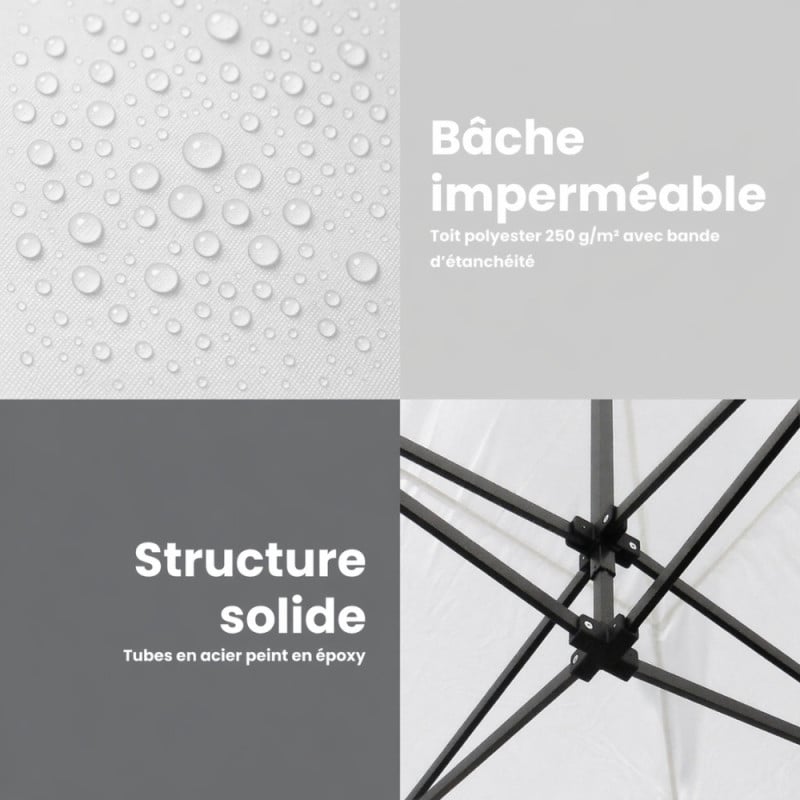 Tonnelle pliante 3x3 professionnelle | Chapiteau