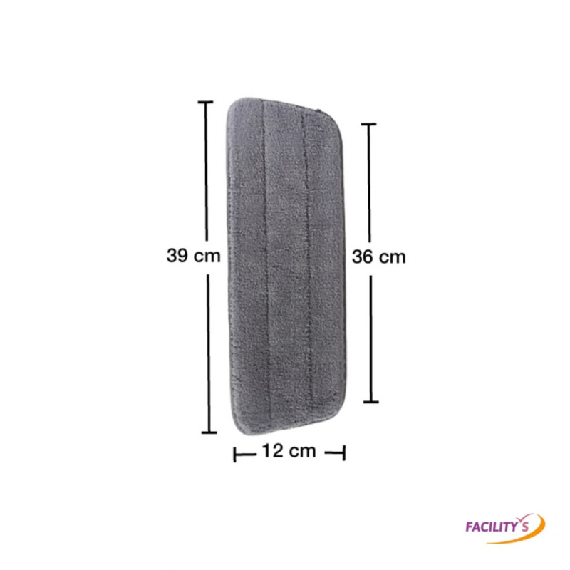 Mop de rechange balai serpillière 39x12 cm lot de 3
