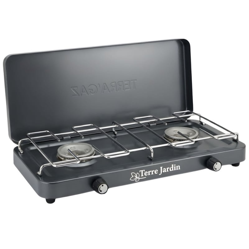 Réchaud de camping gazinière 2 feux TERRA'GAZ