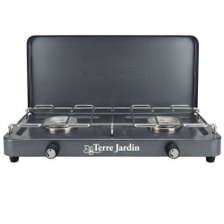 Réchaud de camping gazinière 2 feux TERRA'GAZ