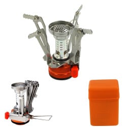 Kit popote de camping 12 pièces avec réchaud Trailgaz Pan