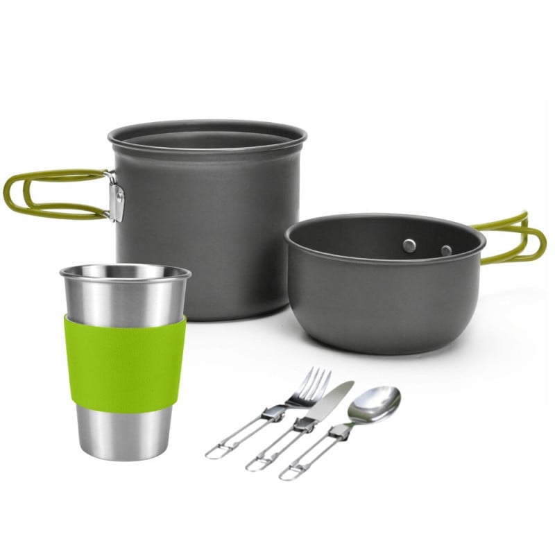 Kit popote de camping 12 pièces avec réchaud Trailgaz Pan