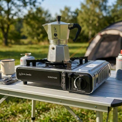Réchaud à gaz de camping 1 feu avec valisette NOMADGAZ