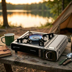 Réchaud à gaz de camping 1 feu avec valisette NOMADGAZ