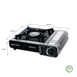 Réchaud à gaz de camping 1 feu avec valisette NOMADGAZ