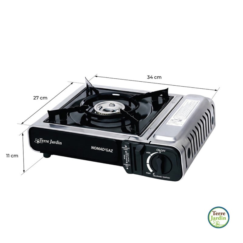 Réchaud à gaz de camping 1 feu avec valisette NOMADGAZ