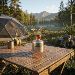 Réchaud de randonnée pliable TRAILGAZ PLUS