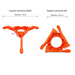 Support cartouche de gaz pliable TRAILGAZ STAND
