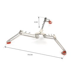 Support cartouche de gaz pliable inox TRAILGAZ STAND INOX