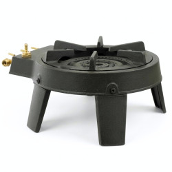Réchaud à gaz en fonte 3 feux 4 pieds 9,5 kW GAZTIVAL PRO