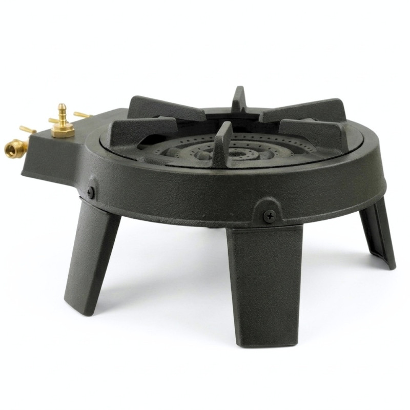 Réchaud à gaz en fonte 3 feux 4 pieds 9,5 kW GAZTIVAL PRO