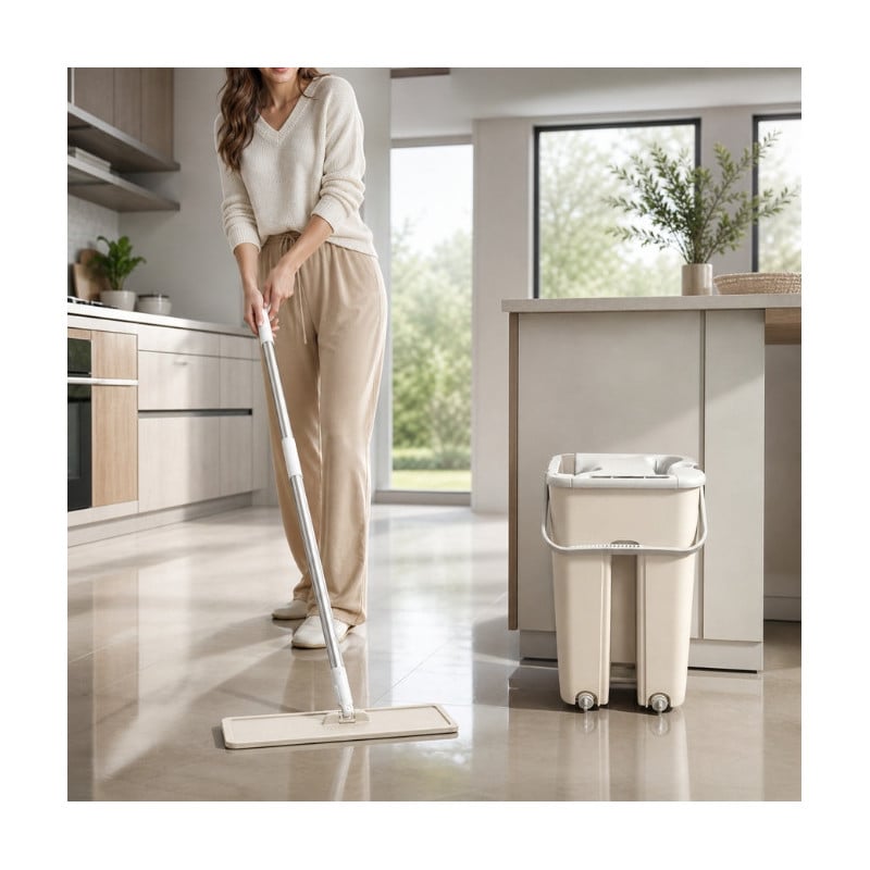 Balai serpillière microfibre autonettoyant