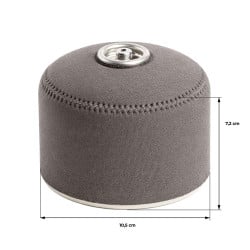 Housse de protection cartouche de gaz néoprène graphite