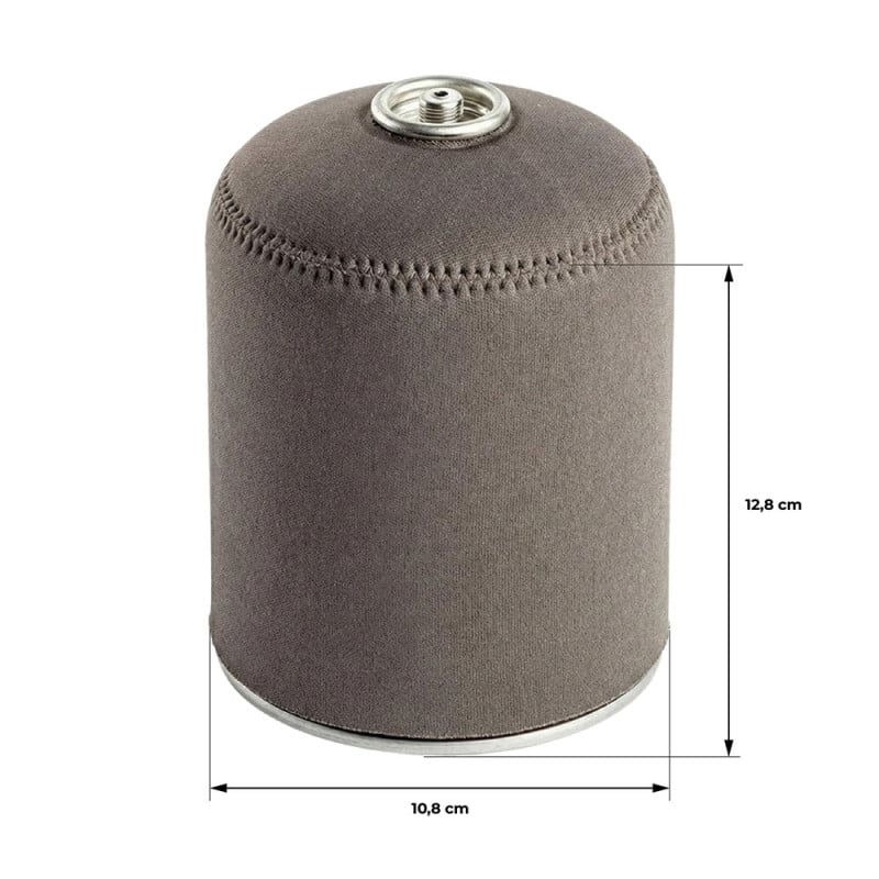Housse de protection cartouche de gaz néoprène graphite