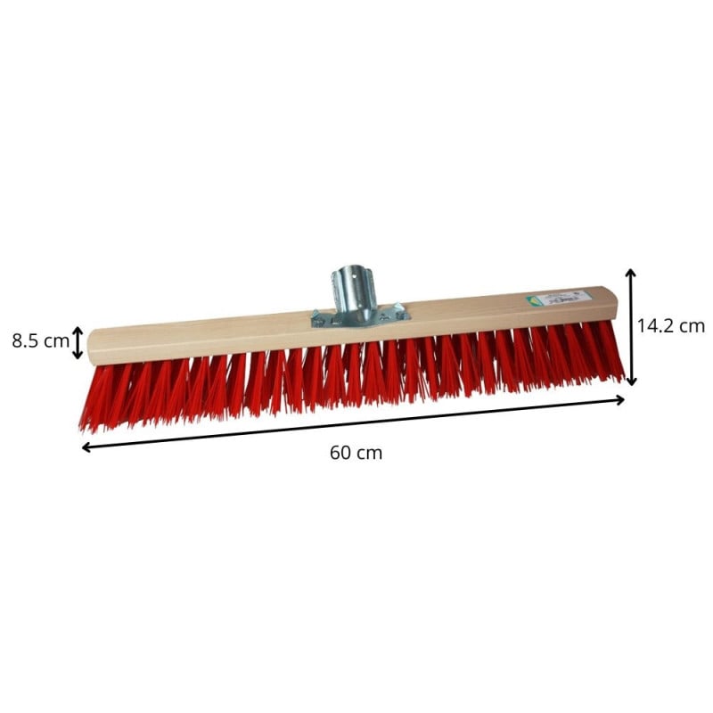 Balai cantonnier 60 cm fibres PVC rigides atelier garage
