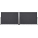 Paravent extérieur rétractable double jusqu'à 6 m - longueur 3 m x hauteur 160 cm