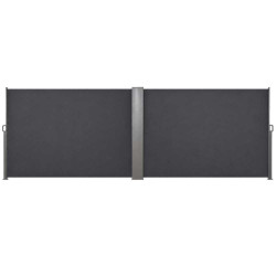 Paravent rétractable extérieur 6m | Gris 600x160cm