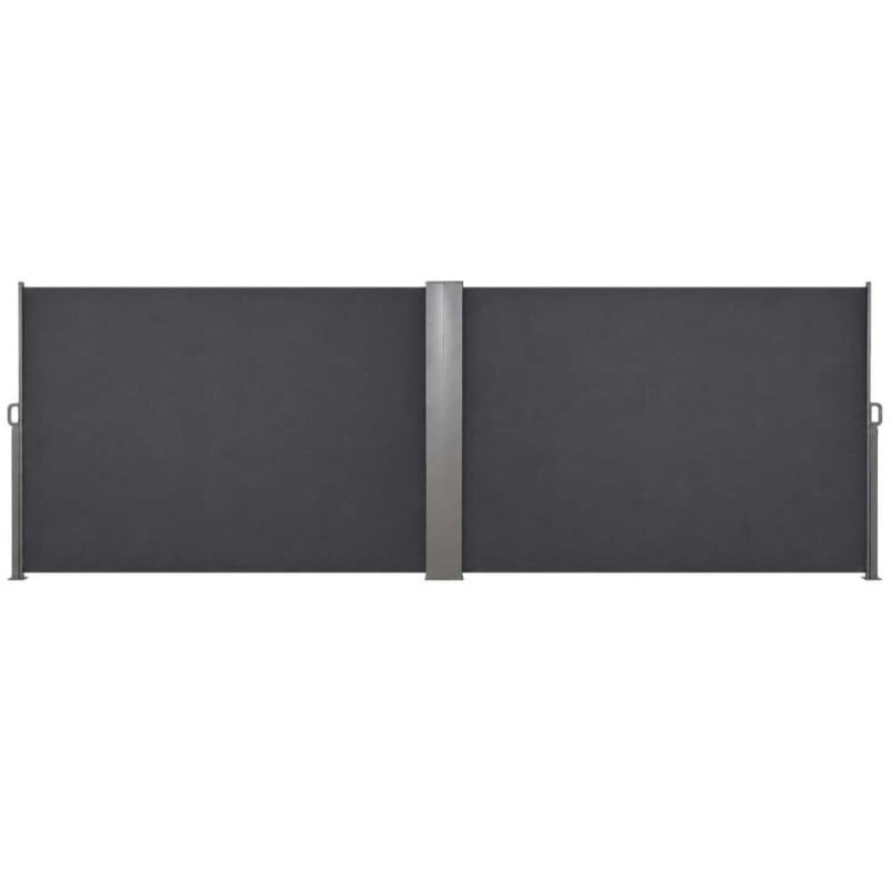 Paravent rétractable extérieur 6m | Gris 600x160cm
