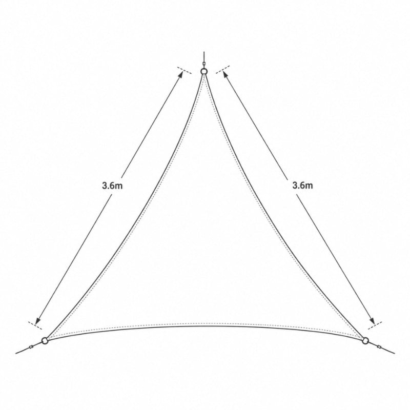 Voile d'ombrage triangulaire | Achat pas cher
